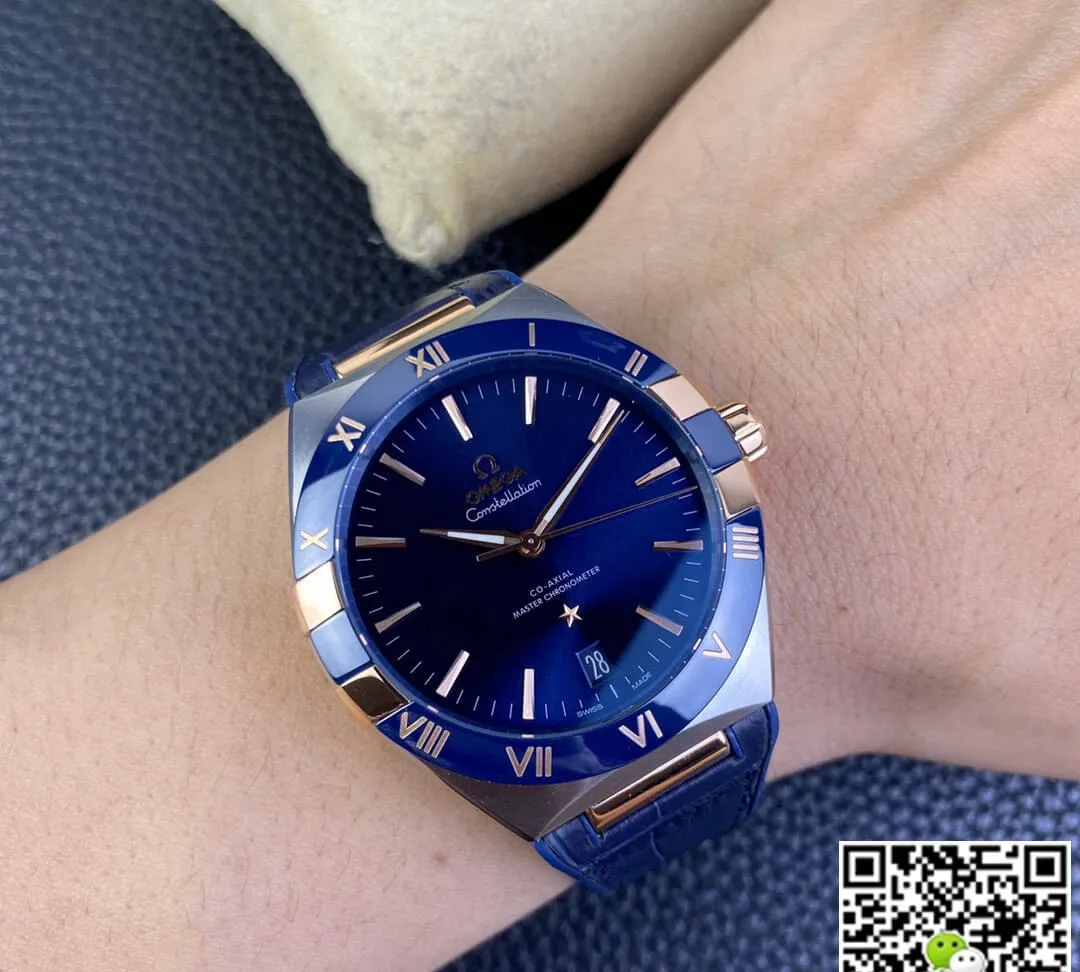 SBF Omega Constellation 131.23.41.21.03.001 VS Factory 1:1 Best Edition Replica Watch Blue Strap